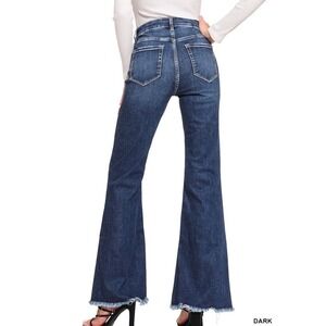Cello Bootcut Leg Jeans Women's High Waist Button Fly‎ Med. Wash Denim Size 13